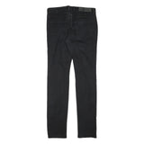 SIXTH JUNE Womens Jeans Black Slim Skinny Denim W32 L34 Distressed Zip