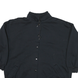 WESTSIDE Mens Black Cotton Blend Casual Jacket L Button Closure Plain Stylish