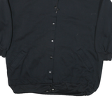 WESTSIDE Mens Black Cotton Blend Casual Jacket L Button Closure Plain Stylish