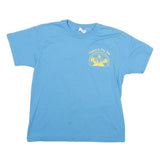 HANES Womens Blue United In The Son Graphic T-Shirt M Short Sleeve Crew Neck