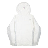 THE NORTH FACE Womens White & Light Grey Summit Series Hooded Jacket L Polyester