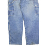 DICKIES Mens Relaxed Light Blue Denim Jeans W38 L32 Workwear Zip Closure