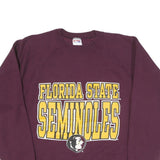 HANES Mens Maroon Florida State Seminoles Crew Neck XL Sweatshirt Cotton Blend