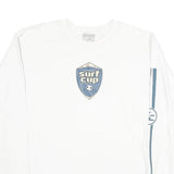 NIKE Mens White Surf Cup Graphic Long Sleeve Crew Neck T-Shirt M