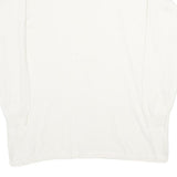 DAMART Womens White Plain Crew Neck Jumper Basic Knit L Soft Knitwear