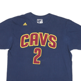 ADIDAS Mens Blue & Maroon Cavs Irving T-Shirt XL Short Sleeve Crew Neck