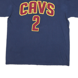 ADIDAS Mens Blue & Maroon Cavs Irving T-Shirt XL Short Sleeve Crew Neck