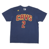 ADIDAS Mens Blue & Maroon Cavs Irving T-Shirt XL Short Sleeve Crew Neck