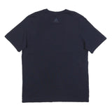 ADIDAS Mens Black Graphic T-Shirt L Short Sleeve Crew Neck Cotton Logo