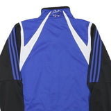 ADIDAS Womens Blue & Black Zip Jacket XL Polyester Blend Sportswear
