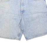 WRANGLER Mens Light Blue Denim Casual Shorts L W34 Classic Fit Cotton Blend