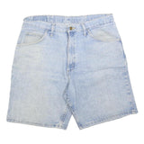 WRANGLER Mens Light Blue Denim Casual Shorts L W34 Classic Fit Cotton Blend