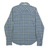 LEVI'S Mens Blue & Green Check Shirt M Classic Cotton Long Sleeve Button