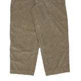 CLAIBORNE Mens Cotton Blend Beige Relaxed Straight Trousers W34 L27 Casual