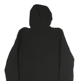 NEW BALANCE Womens Black Hooded Zip Jacket M Polyester Blend Plain Athletic