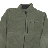 TIMBERLAND Mens Green Zip Jacket L Polyester Blend Plain Casual Outdoor