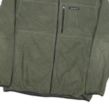 TIMBERLAND Mens Green Zip Jacket L Polyester Blend Plain Casual Outdoor