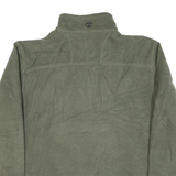TIMBERLAND Mens Green Zip Jacket L Polyester Blend Plain Casual Outdoor