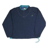 GEAR Mens Navy Blue Track Jacket XL Polyester Zip Plain Casual Lightweight