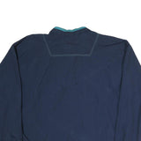 GEAR Mens Navy Blue Track Jacket XL Polyester Zip Plain Casual Lightweight