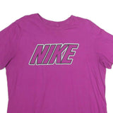 NIKE Mens Purple Graphic T-Shirt M Short Sleeve Crew Neck Cotton Casual