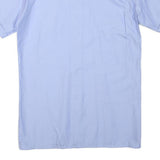 AMSA Mens Blue Shirt L Cotton Blend Short Sleeve Classic Style