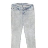 LEVI'S Womens Slim Skinny Denim Light Blue Jeans W27 L32 Slim Fit Zip Closure