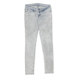 LEVI'S Womens Slim Skinny Denim Light Blue Jeans W27 L32 Slim Fit Zip Closure