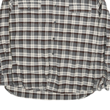 JACHS Mens Grey & Brown Check Shirt 2XL Cotton Blend Classic Casual Flannel