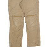 CARHARTT Mens Cotton Blend Beige Relaxed Fit Straight Leg Trousers W32 L30