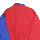 BURNHAM RACING Mens Red & Blue Racing Jacket L Polyester Zip Colour Block