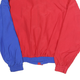 BURNHAM RACING Mens Red & Blue Racing Jacket L Polyester Zip Colour Block