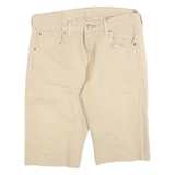 LEVI'S Mens Shorts Beige Casual Plain M W30 Cotton Blend Summer Style
