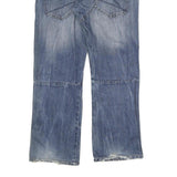 IND - F13 Mens Cotton Regular Blue Jeans W31 L28 Casual Zip Pocket Design