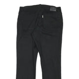 JECKERSON Womens Cotton Blend Black Regular Leg Trousers W30 L28 Zip Closure