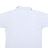 LACOSTE Mens White Short Sleeve Polo Shirt M Cotton Blend Casual Classic