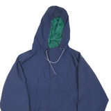 GAP Mens Blue & Green Hooded Zip Jacket M Polyester Blend Outdoor Casual