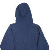 GAP Mens Blue & Green Hooded Zip Jacket M Polyester Blend Outdoor Casual