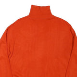 Mens Orange Sweatshirt Roll Neck S Plain Pullover Polyester Blend Casual Wear