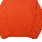 Mens Orange Sweatshirt Roll Neck S Plain Pullover Polyester Blend Casual Wear