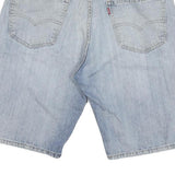 LEVI'S Mens Denim Shorts Blue L W34 Casual Cotton Classic Fit Distressed