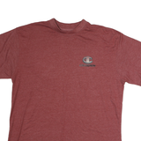 CHAMPION Mens Maroon Graphic T-Shirt 2XL Short Sleeve Crew Neck Cotton Comfort