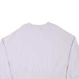 NIKE Womens Purple Crew Neck XL Cotton Blend Sweatshirt Cropped Casual