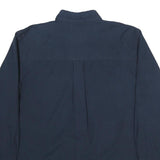 CHAPS Mens Blue Plain Shirt L Cotton Button Down Collar Long Sleeve Casual