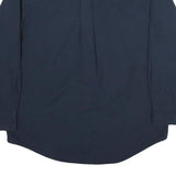 CHAPS Mens Blue Plain Shirt L Cotton Button Down Collar Long Sleeve Casual