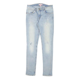 TED BAKER Womens Jeans Light Blue Slim Skinny Denim Stone Wash W28 L28 Stylish
