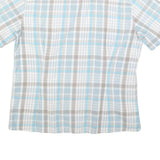MAMMUT Womens Blue & Beige Checked Shirt L Cotton Blend Lightweight Casual