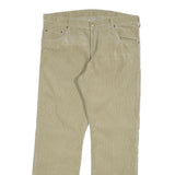 CARHARTT Mens Cotton Blend Beige Relaxed Straight Trousers W38 L32 Workwear