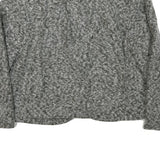 NORUND LIFE Womens Grey Wool Blend Button Jacket M Classic Plain Stylish Warm