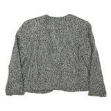 NORUND LIFE Womens Grey Wool Blend Button Jacket M Classic Plain Stylish Warm